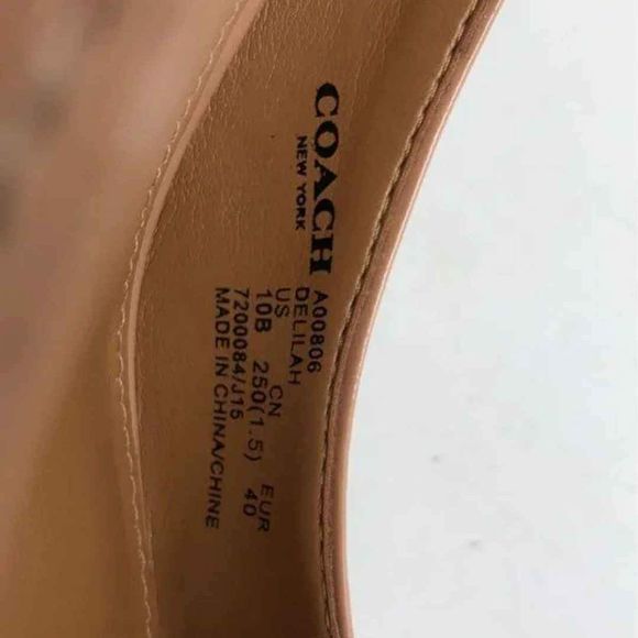 NEW Coach Designer Delilah Peep Toe Kitten Mini Heels - Size 10 B - Picture 8 of 10